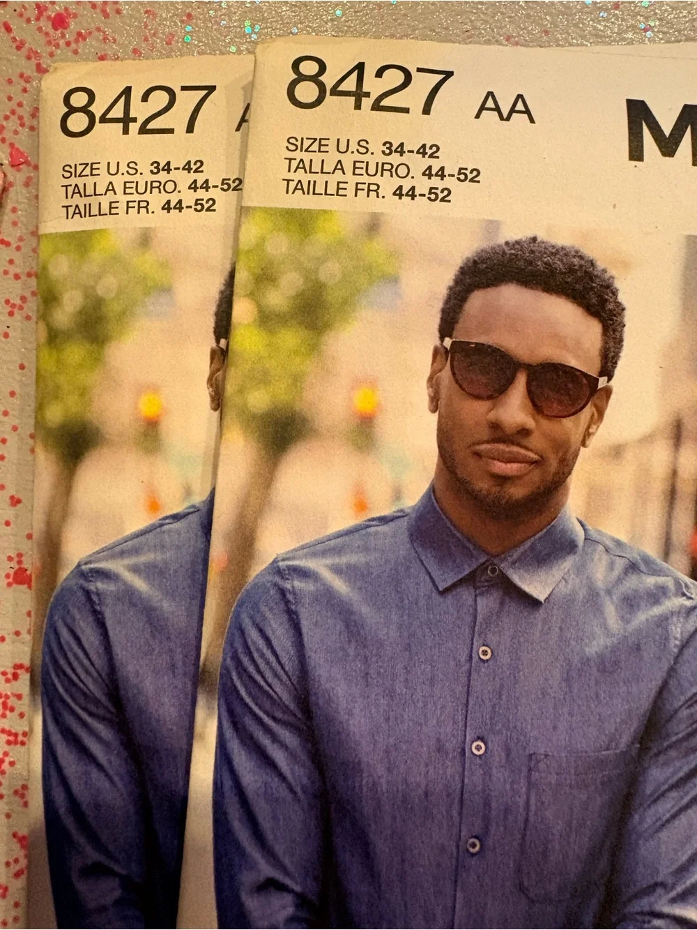 BN UNCUT SIMPLICITY 8427 AA MENS SEWING PATTERNS SHIRTS